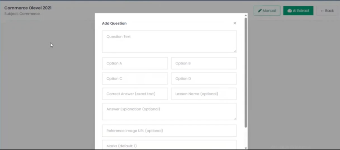 ExamAI Interface