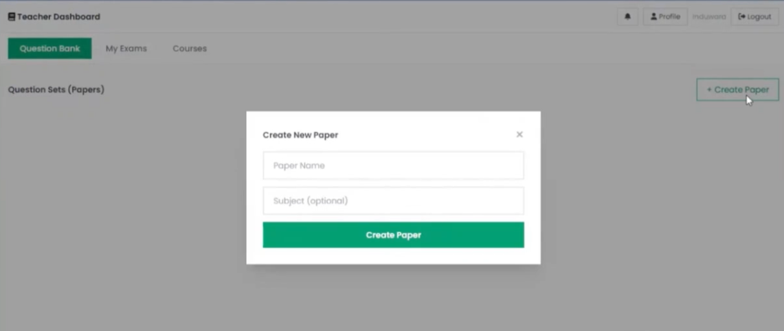 ExamAI Interface
